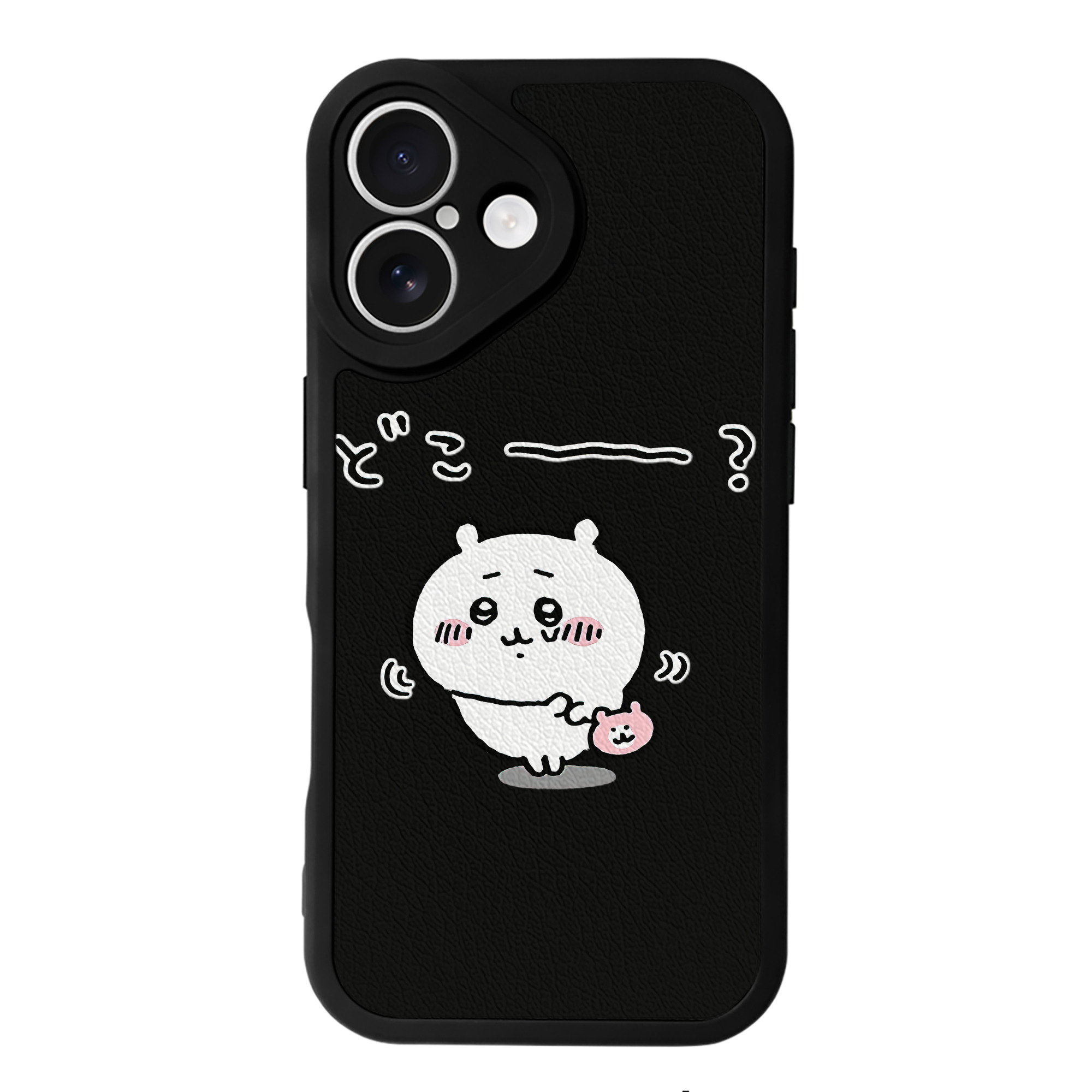 （画像用） ちいかわ ちいかわ Chii-kawa chiikawa 【iPhone 16シリーズ対応】シリコンスマホケース（レザー調） 材質：シリコン